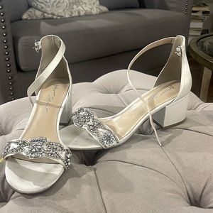 Betsey Johnson, one and a half inch wedding shoes